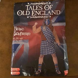 Brave Scotsman, braveheart costume. Size mens Medium